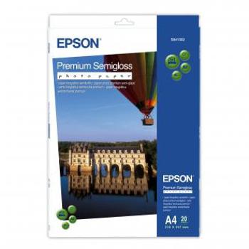 Epson Premium Semigloss Photo Paper, C13S041332, foto papír, pololesklý, bílý, Stylus Photo 880, 2100, A4, 251 g/m2, 20 ks, inkous