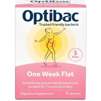 Optibac One Week Flat probiotika při nadýmání a PMS 7 ks