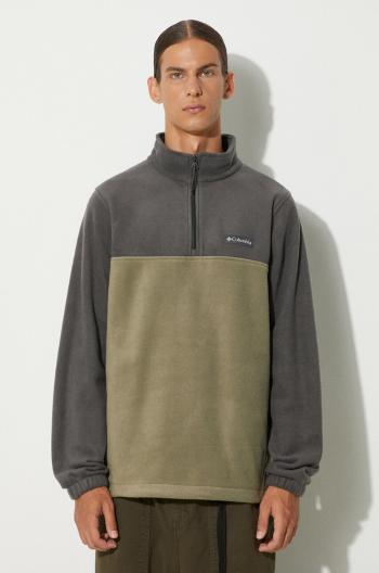 Fleecová mikina Columbia Steens Mountain Half Zip šedá farba, jednofarebná, 1620191