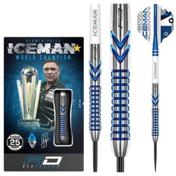 Dart szett Red Dragon steel Gerwyn Price Iceman Contour, 25g, 90% wofram