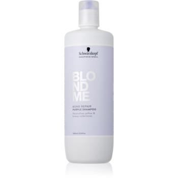 Schwarzkopf Professional Blondme Bond Repair Purple Shampoo fialový šampon pro blond vlasy 1000 ml