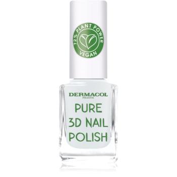 Dermacol Pure 3D lak na nehty odstín 02 Absolute White 11 ml