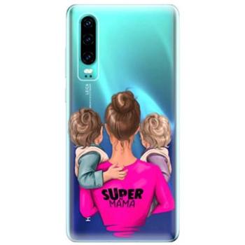 iSaprio Super Mama - Two Boys pro Huawei P30 (smtwboy-TPU-HonP30)