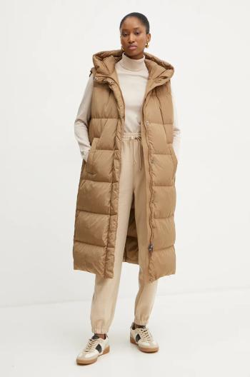 Péřová vesta Weekend Max Mara hnědá barva, 2425296012600