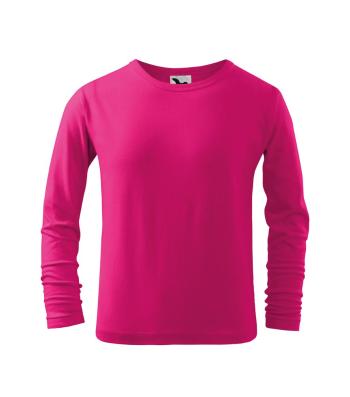 MALFINI Dětské tričko s dlouhým rukávem Long Sleeve - Malinová | 110 cm (4 roky)