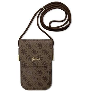 Guess PU 4G Metal Logo Script Phone Bag Brown (GUOWBP4SNSW)