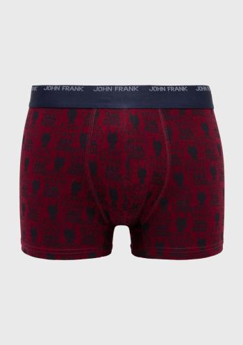 Pánské boxerky John Frank JFB108 M Wine