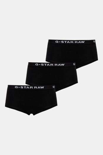 Kalhotky G-Star Raw 3-pack černá barva, D24081-D516