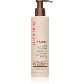 Topicrem KARITÉ Nourishing Fortifying Cream definující krém pro vlnité a kudrnaté vlasy 200 ml