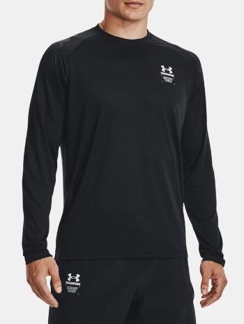 Under Armour UA Armourprint LS Triko Černá