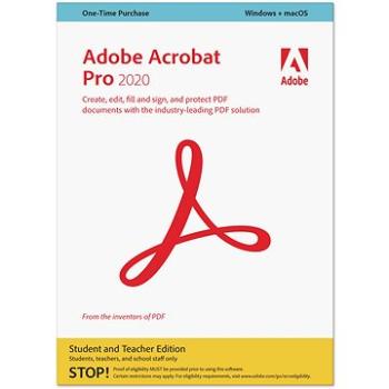 Adobe Acrobat Pro Student&Teacher, Win/Mac, EN (BOX) (65311366)