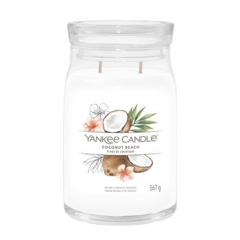 Yankee Candle Aromatická svíčka Signature sklo velké Coconut Beach 567 g