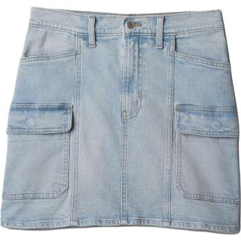 GAP V-DENIM CARGO Dámská sukně, světle modrá, velikost