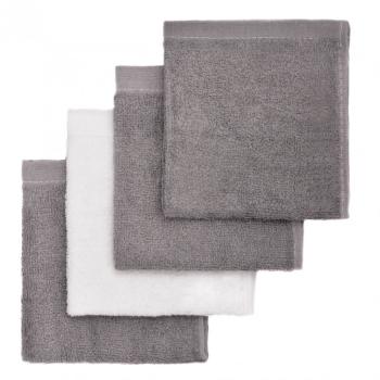 T-TOMI BIO Bamboo Baby Washcloths mycí žínka Grey 25 x 25 cm 4 ks