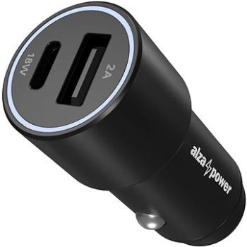 AlzaPower Car Charger P520 USB + USB-C Power Delivery černá (APW-CC2P3AB)