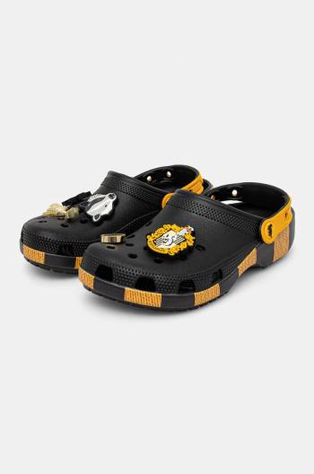 Pantofle Crocs Classic Hufflepuff Clog černá barva, 210529 Harry Potter