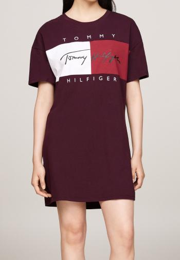 Dámské šaty Tommy Hilfiger UW0UW05631 S Bordó