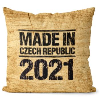 Polštář Made In + rok (Velikost: 40 x 40 cm, rok: 2021)