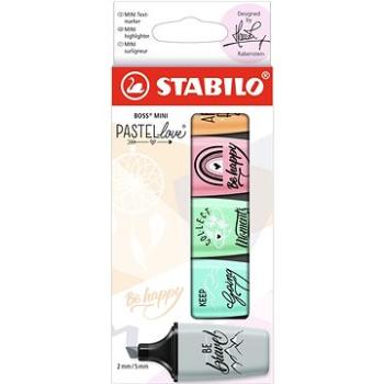 STABILO BOSS MINI Pastellove 2.0 - balení 5 ks (4006381582759)