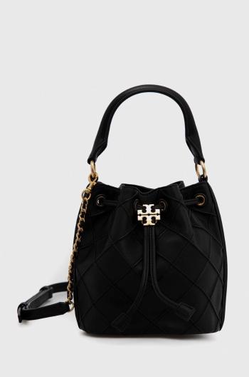 Kožená kabelka Tory Burch Fleming Soft černá barva, 142565.001