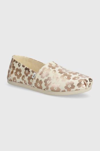 Espadrilky Toms Alpargata béžová barva, 10020668