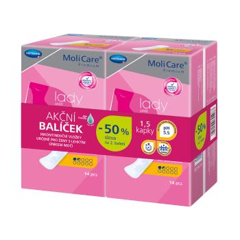 MoliCare Lady 1,5 kapky inkontinenční vložky 2x14 ks duopack