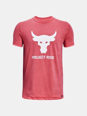 Under Armour Project Rock Shw Your Grid Triko dětské Červená