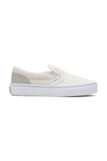 Dětské tenisky Vans UY Classic Slip-On béžová barva