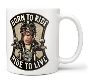 Hrnek Born to ride (Náplň hrníčku: Žádná)