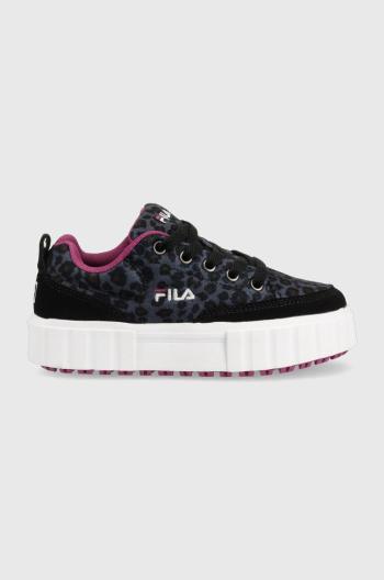 Dětské sneakers boty Fila Sandblast tmavomodrá barva