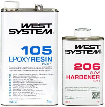 West System B-Pack Slow 105+206 Transparent 6 kg Přípravek k laminování