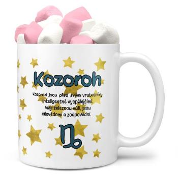 Hrnek Znamení pro děti -  Kozoroh (22.12. - 20.1.) (Náplň hrníčku: Marshmallow)