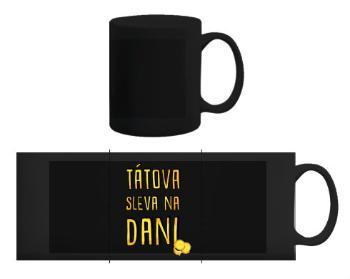 Černý hrnek Tátova sleva na dani