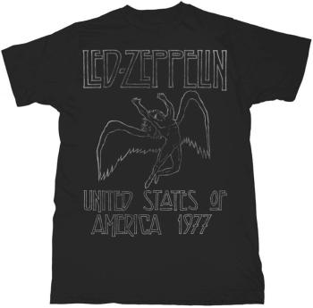 Led Zeppelin Tričko USA '77. Unisex Black L