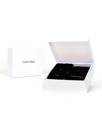 Calvin Klein pánské černé ponožky 3 pack - ONESIZE (BLA)