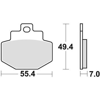 Braking brzdové destičky (semi-metalická směs SM1) (2ks) M501-173 (M501-173)