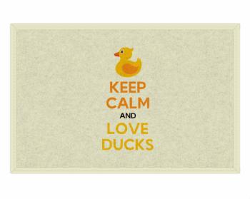 Rohožka Keep calm and love ducks