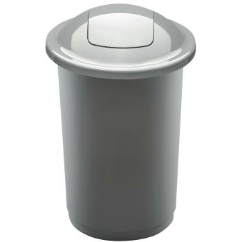Coș de sortare deșeuri Top Bin, 50 l, argintiu