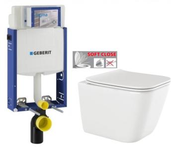 GEBERIT KOMBIFIX ECO, nádržka UP 320 bez tlačítka + WC INVENA PAROS  + SEDÁTKO 110.302.00.5 RO1