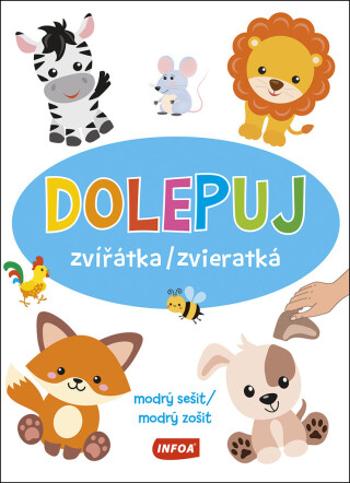 Dolepuj zvířátka / zvieratká - modrý sešit / modrý zošit (CZ/SK vydanie)