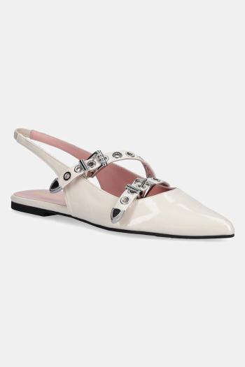 Baleríny Pretty Ballerinas Ella béžová farba, s otvorenou pätou, 52095_A