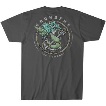 Grundéns tričko mermaid ss t-shirt iron grey - m