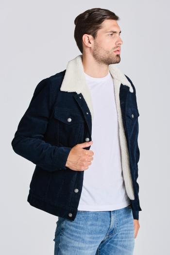 BUNDA GANT D1. CORD TRUCKER JACKET EVENING BLUE