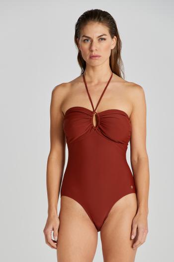 PLAVKY GANT SWIMSUIT SYRUP BROWN