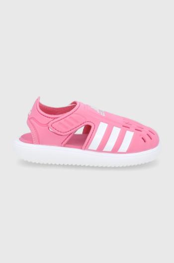 Dětské sandály adidas GW0386 fialová barva