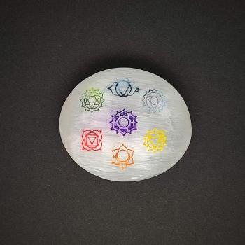 Szelenit szappan színes csakra 6cm