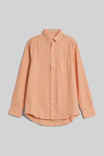 KOŠILE GANT REG ARCHIVE OXFORD STRIPE SHIRT CORAL APRICOT