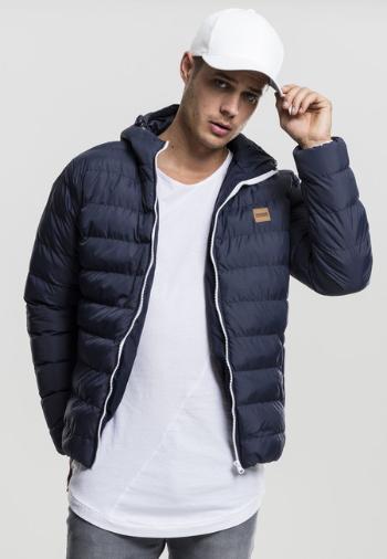 Pánská bunda Urban Classics Basic Bubble Jacket nvy/wht/nvy - XL