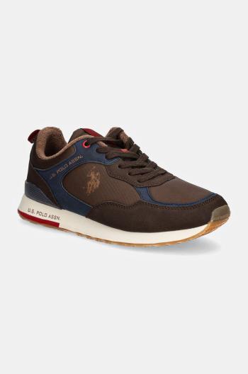 Sneakers boty U.S. Polo Assn. TABRY hnědá barva, TABRY007M/DHN2