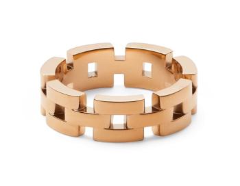 Daniel Wellington Fashion pozlacený prsten 3-Link DW0040096 62 mm